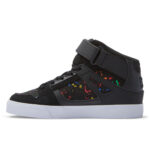 DC KIDS PURE HIGH TOP EV SHOES BLACK SPLATTER - Image 3