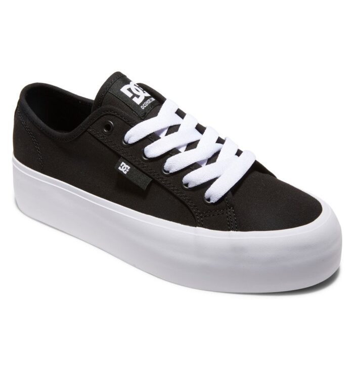 DC MANUAL PLATFORM SHOES BLACK WHITE - Image 2