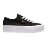 DC MANUAL PLATFORM SHOES BLACK WHITE