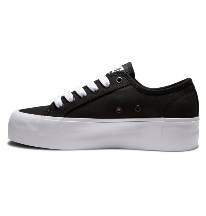 DC MANUAL PLATFORM SHOES BLACK WHITE - Image 3
