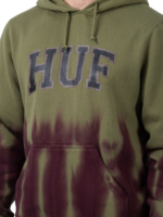 HUF HARTFORD TIEDYE HOODIE OLIVE - Image 6