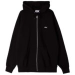 OBEY TAB ZIP HOODIE BLACK