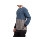 VOLCOM THREEZY CREW FLEECE NAVY GREEN - Image 2