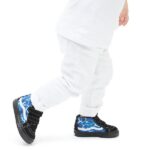 VANS TODDLER SK8-MID REISSUE SHOES GLOW LIGHTNING BLUE - Image 6
