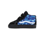 VANS TODDLER SK8-MID REISSUE SHOES GLOW LIGHTNING BLUE - Image 2