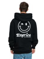 EMERICA HAPPY FACE HOODIE BLACK - Image 4