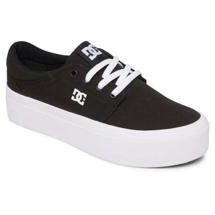 DC TRASE PLATFORM SHOES BLACK WHITE - Image 2