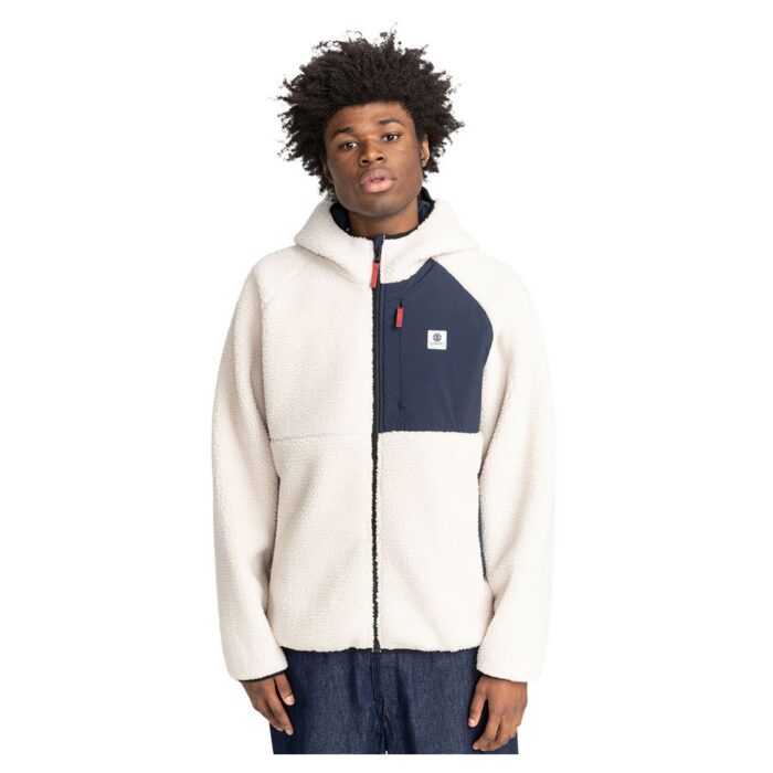 ELEMENT WOLFE REVERSIBLE SHERPA ZIP HOODIE NATURAL - Image 5