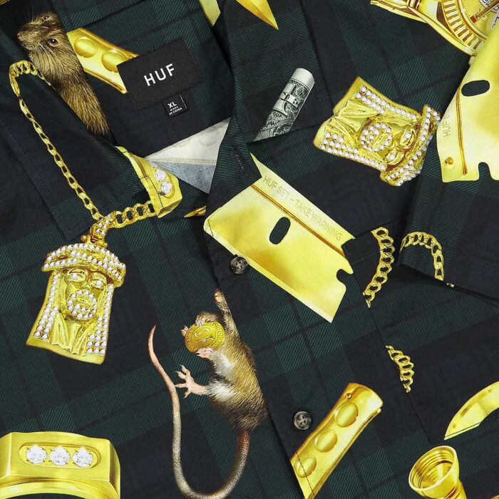 HUF TENDERLOIN WOVEN SHIRT BLACK - Image 4