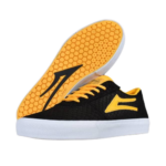 LAKAI MANCHESTER SHOES BLACK GOLD SUEDE - Image 2
