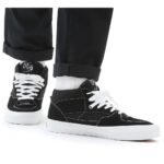 VANS SKATE HALF CAB SHOES BLACK WHITE - Image 6