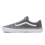 VANS SKATE OLD SKOOL SHOES PEWTER WHITE - Image 2
