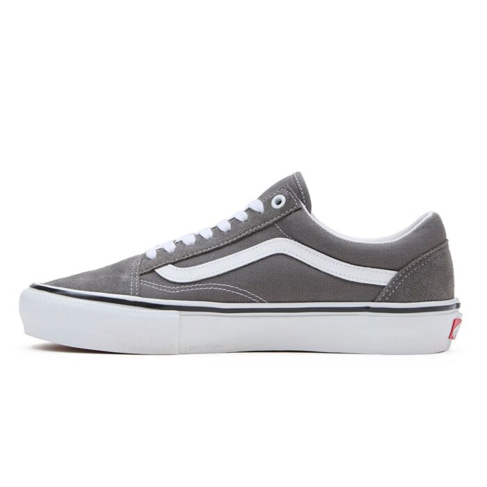 VANS SKATE OLD SKOOL SHOES PEWTER WHITE - Image 2
