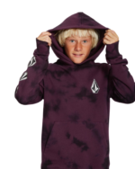 VOLCOM KIDS ICONIC STONE PLUS HOODIE MULBERRY - Image 3