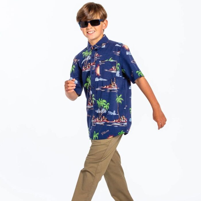 VOLCOM BOYS ISLE HOPPA SHIRT NIAGARA - Image 4