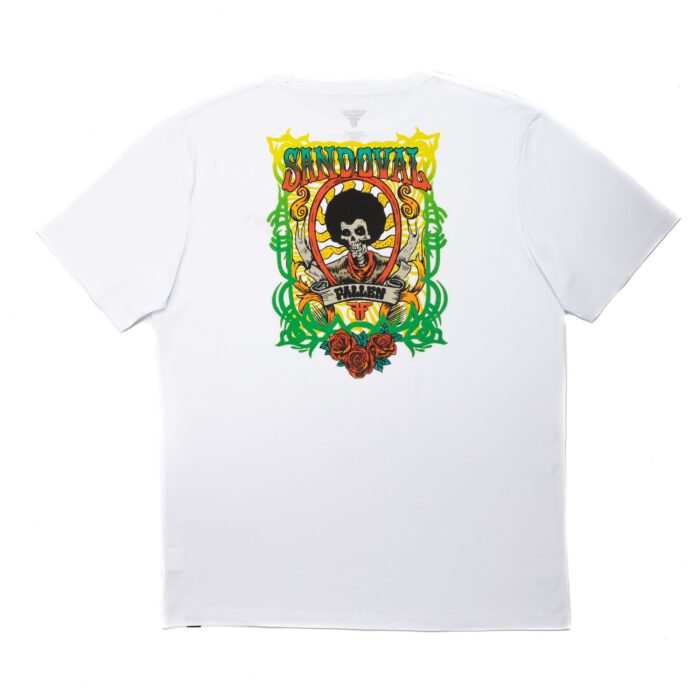 FALLEN DEAD HEAD T-SHIRT WHITE BLACK - Image 2