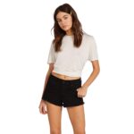 VOLCOM STONEY STRETCH DENIM SHORT PREMIUM WASH BLACK