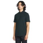VOLCOM WOWZER POLO T-SHIRT BLACK - Image 3