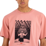 OBEY CONFORMITY TRANCE ORGANIC PIGMENT DYED T-SHIRT PIGMENT PINK AMETHYST - Image 2
