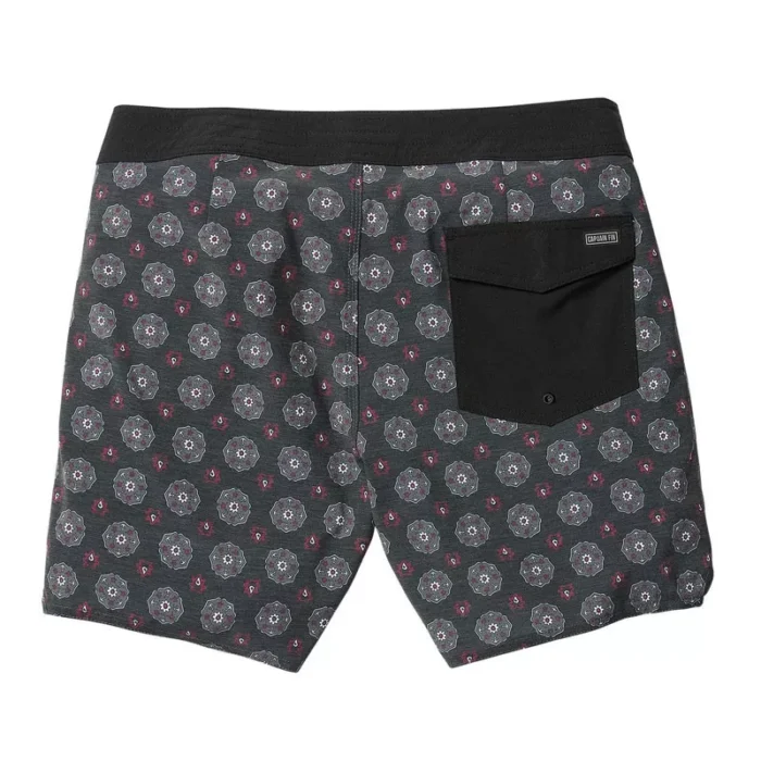 CAPTAIN FIN VOYAGER PAISLEY BOARDSHORT BLACK - Image 2