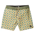 CAPTAIN FINN VOYAGER PAISLEY BOARDSHORT MINERAL YELLOW