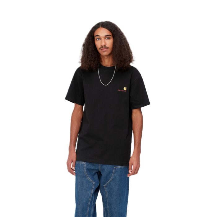 CARHARTT WIP AMERICAN SCRIPT T-SHIRT BLACK - Image 3