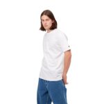 CARHARTT WIP BASE T-SHIRT WHITE BLACK - Image 4