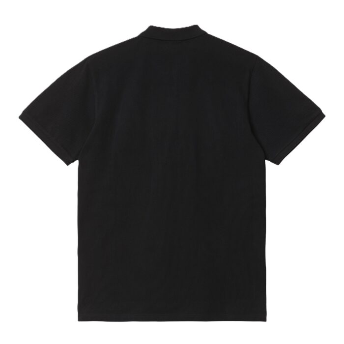 CARHARTT WIP CHASE PIQUE POLO BLACK GOLD - Image 2