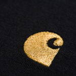 CARHARTT WIP CHASE T-SHIRT BLACK GOLD - Image 4