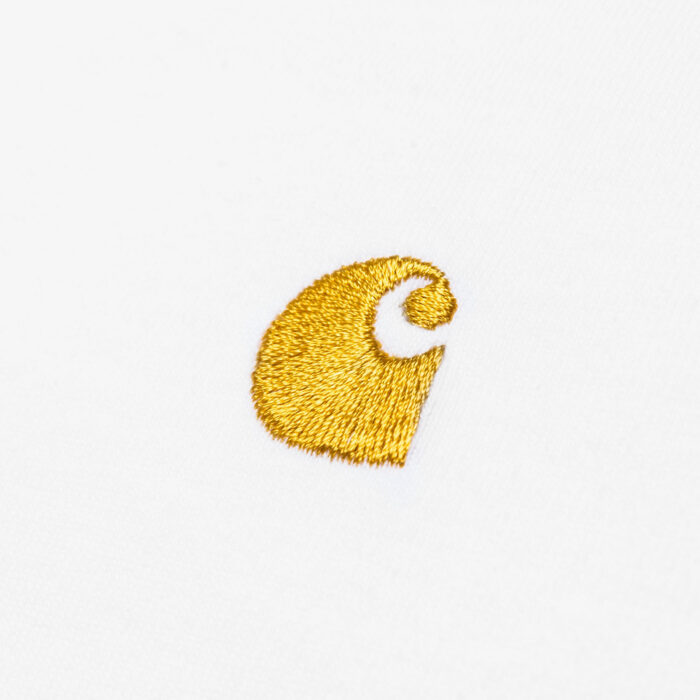 CARHARTT WIP CHASE T-SHIRT WHITE GOLD - Image 3
