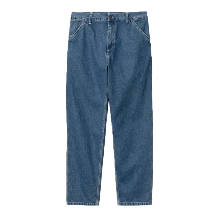 CARHARTT WIP SIMPLE PANT BLUE STONE WASHED - Image 9