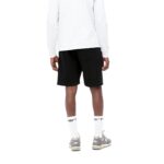 CARHARTT WIP CHASE SWEAT SHORT BLACK GOLD - Image 4