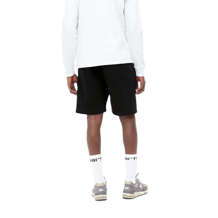 CARHARTT WIP CHASE SWEAT SHORT BLACK GOLD - Image 4