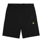 CARHARTT WIP CHASE SWEAT SHORT BLACK GOLD