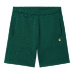 CARHARTT WIP CHASE SWEAT SHORT CHERVIL GOLD