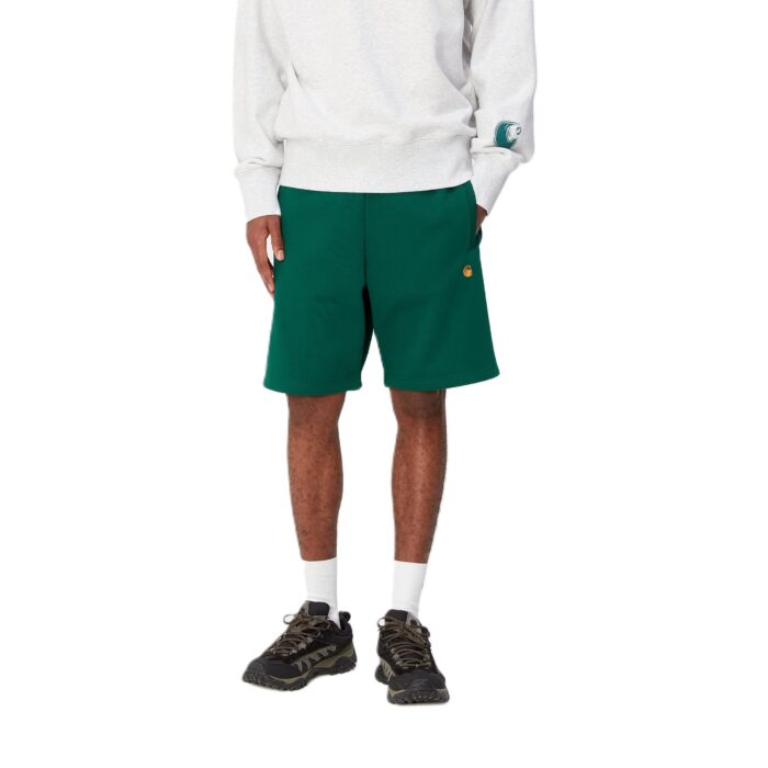 CARHARTT WIP CHASE SWEAT SHORT CHERVIL GOLD - Image 3