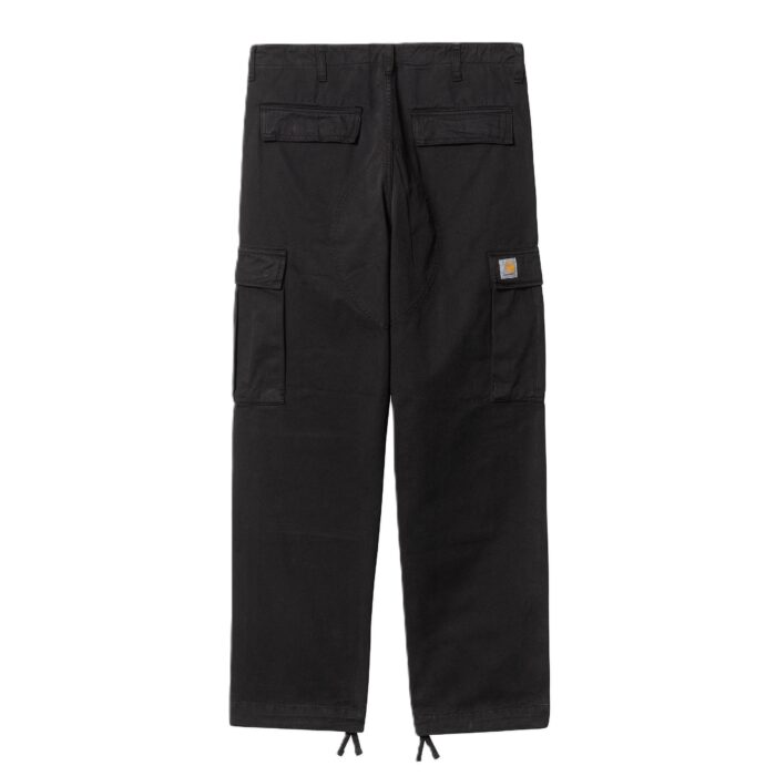 CARHARTT WIP REGULAR CARGO PANT BLACK GARMENT DYED - Image 6