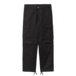 CARHARTT WIP REGULAR CARGO PANT BLACK GARMENT DYED - Image 5