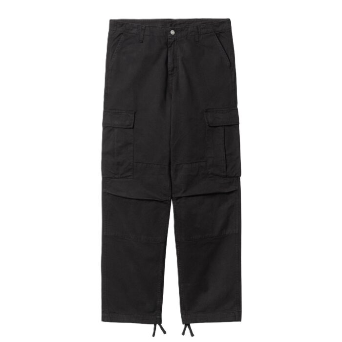 CARHARTT WIP REGULAR CARGO PANT BLACK GARMENT DYED - Image 5