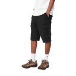 CARHARTT WIP REGULAR CARGO SHORT BLACK GARMENT DYED - Image 3