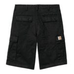 CARHARTT WIP REGULAR CARGO SHORT BLACK GARMENT DYED - Image 6