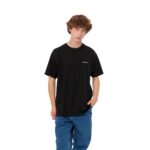 CARHARTT WIP SCRIPT EMBROIDERY T-SHIRT BLACK WHITE - Image 3