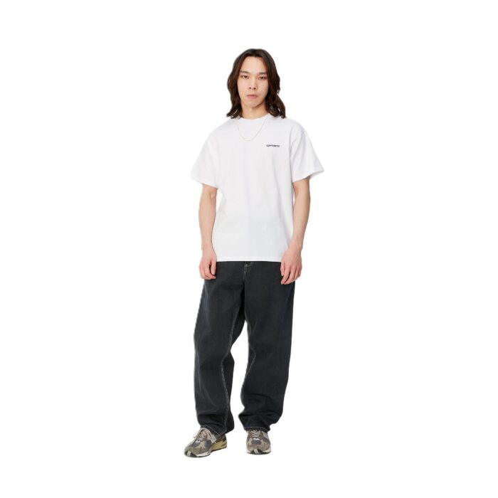 CARHARTT WIP SCRIPT EMBROIDERY T-SHIRT WHITE BLACK - Image 5