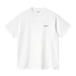 CARHARTT WIP SCRIPT EMBROIDERY T-SHIRT WHITE BLACK