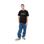 CARHARTT WIP SCRIPT T-SHIRT BLACK WHITE - Image 3