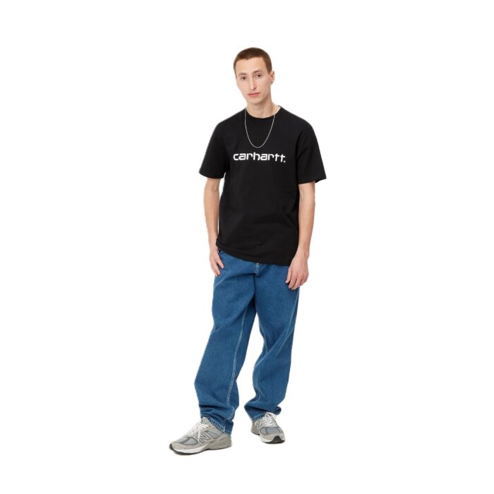 CARHARTT WIP SCRIPT T-SHIRT BLACK WHITE - Image 3