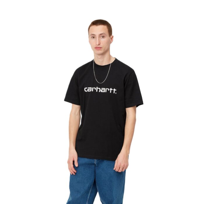 CARHARTT WIP SCRIPT T-SHIRT BLACK WHITE - Image 4