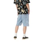 CARHARTT WIP SINGLE KNEE SHORT BLUE HEAVY STONE BLEACHED - Image 2