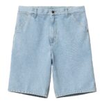 CARHARTT WIP SINGLE KNEE SHORT BLUE HEAVY STONE BLEACHED - Image 5