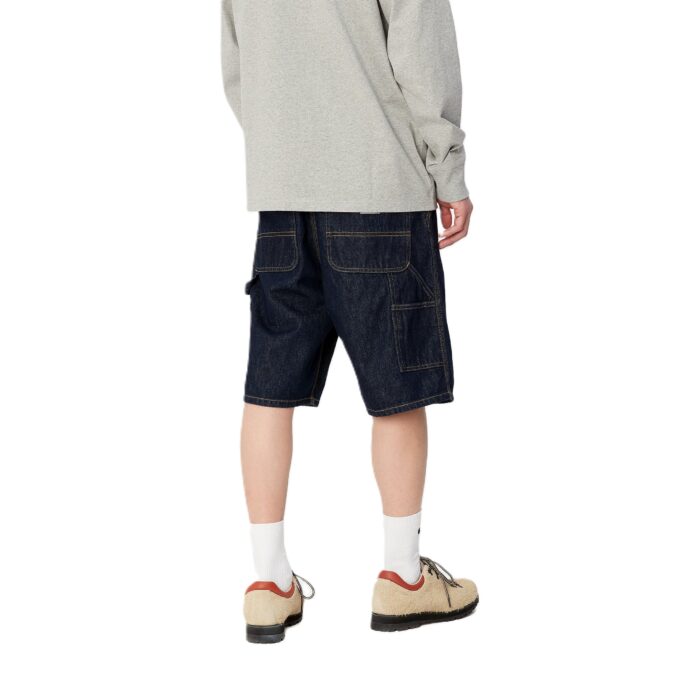 CARHARTT WIP SINGLE KNEE SHORT BLUE RINSED - Image 2